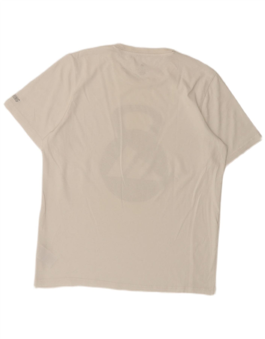 T-shirt grafica da uomo Adidas Top in cotone bianco medio