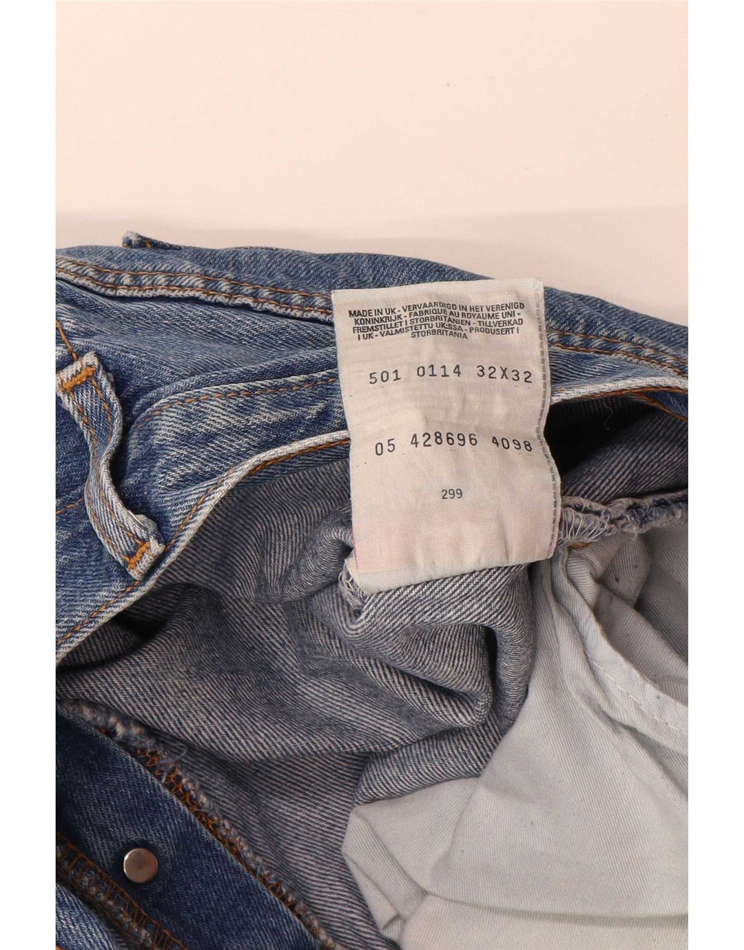 Levi's Uomo 501 Jeans dritti W32 L32 Cotone Blu