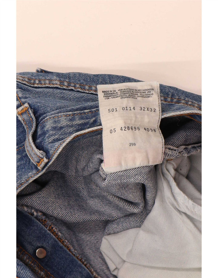 Levi's Uomo 501 Jeans dritti W32 L32 Cotone Blu