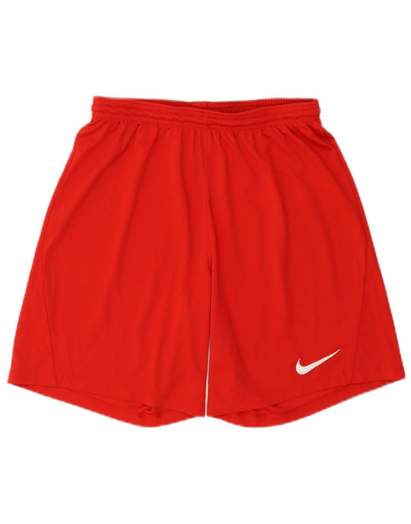 Pantaloncini sportivi Nike Dri Fit Slim da uomo, grandi, in poliestere rosso