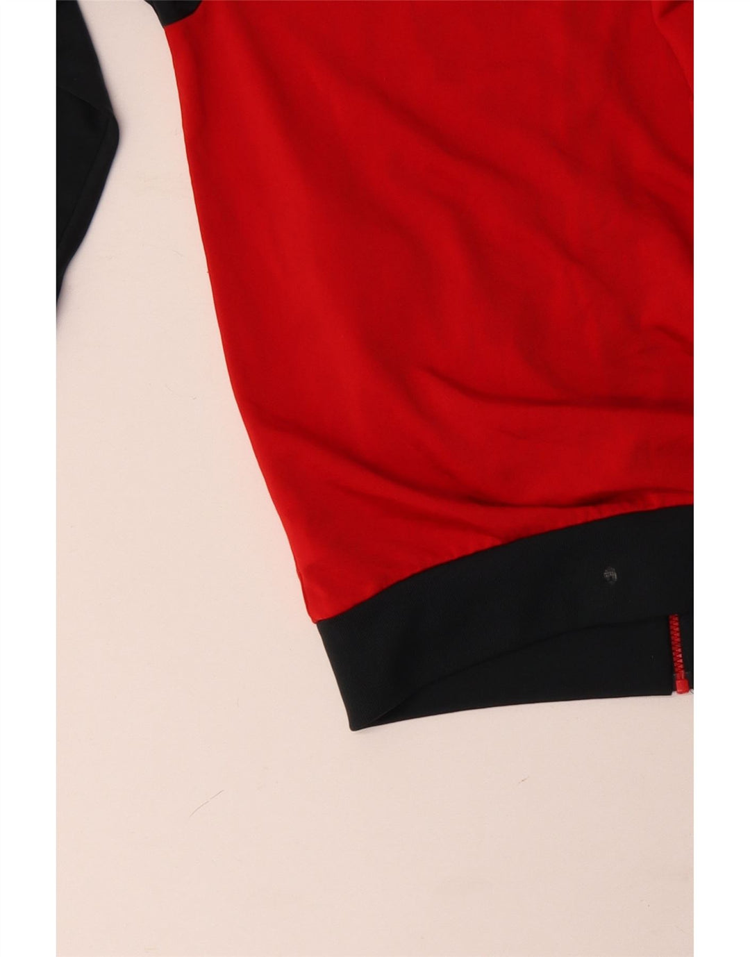 Giacca da tuta da uomo ADIDAS UK 40/42 Poliestere color block rosso medio