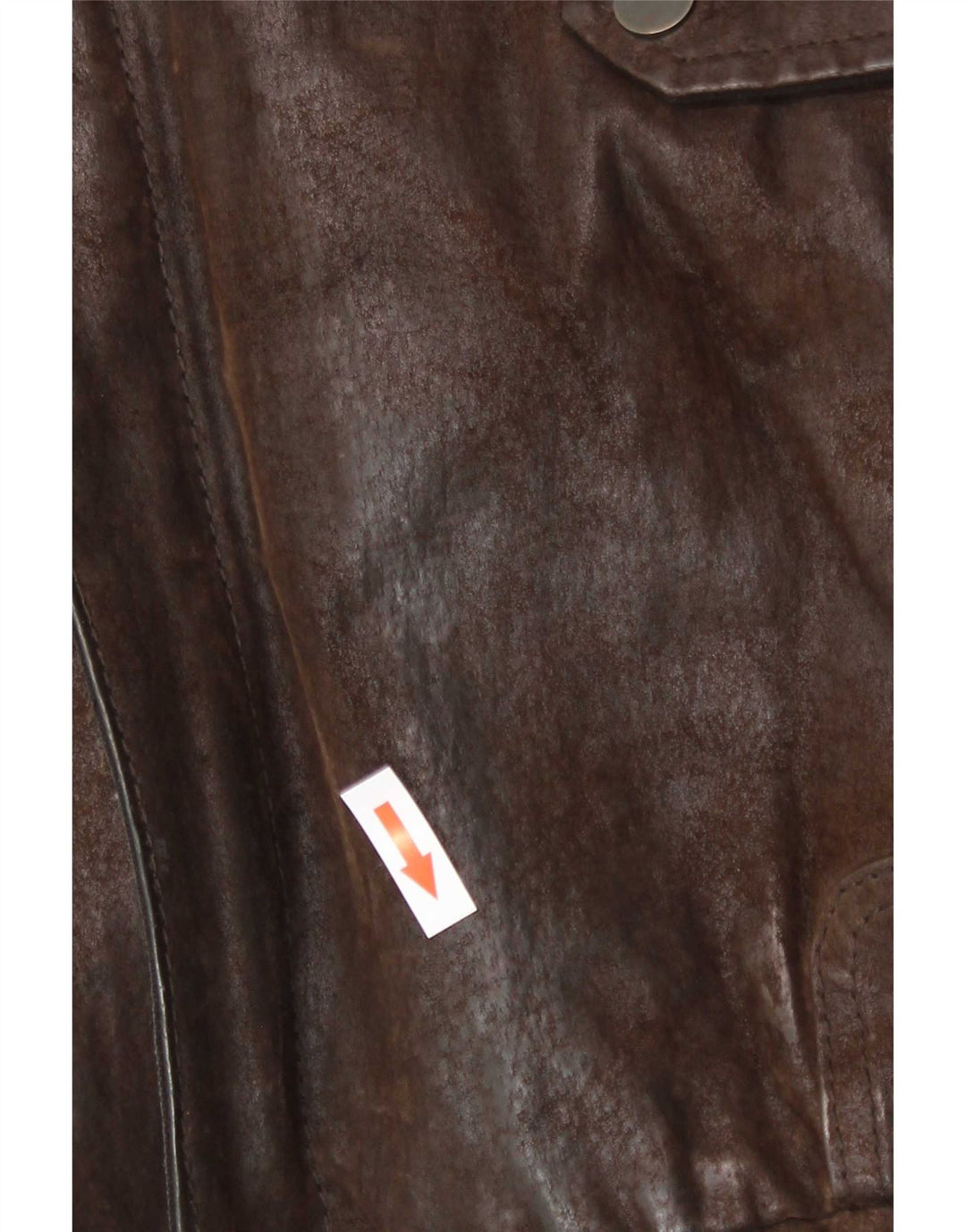 Cedarwood State Giacca in pelle da uomo UK 44 2XL Marrone