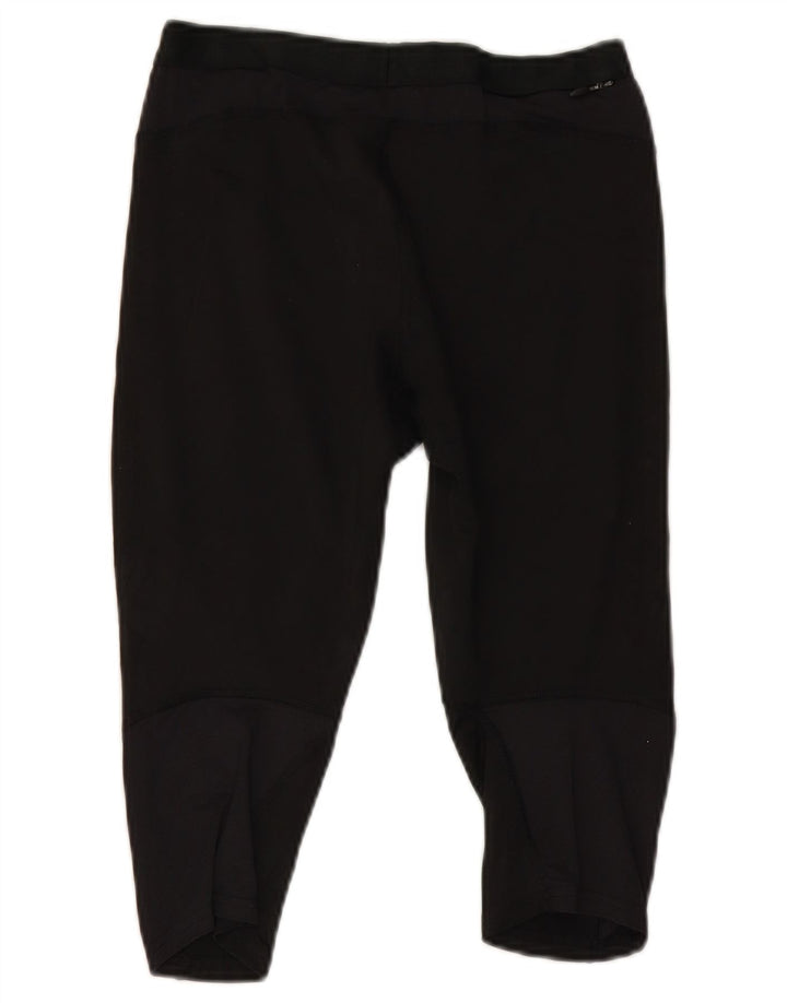 Adidas Donna Climacool Capri Leggings UK 14 Medio Nero Poliestere