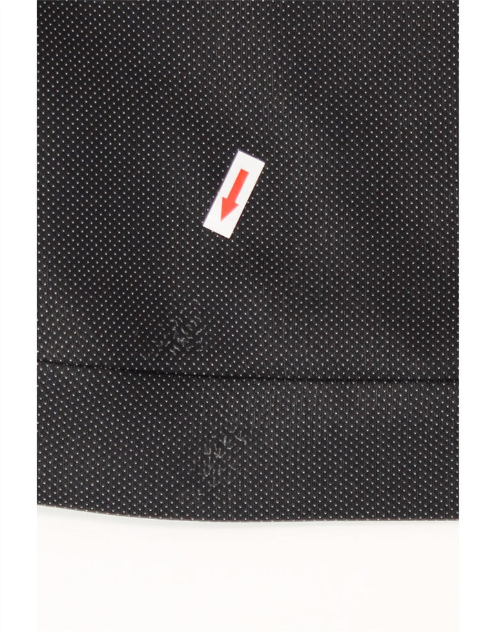 Felpa con cappuccio con zip grafica da uomo Under Armour piccola in poliestere maculato nero