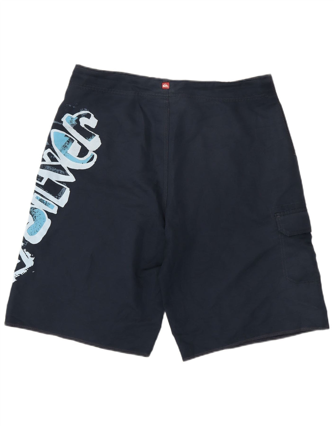 Pantaloncini da bagno grafici da uomo Quiksilver grandi in poliestere blu navy