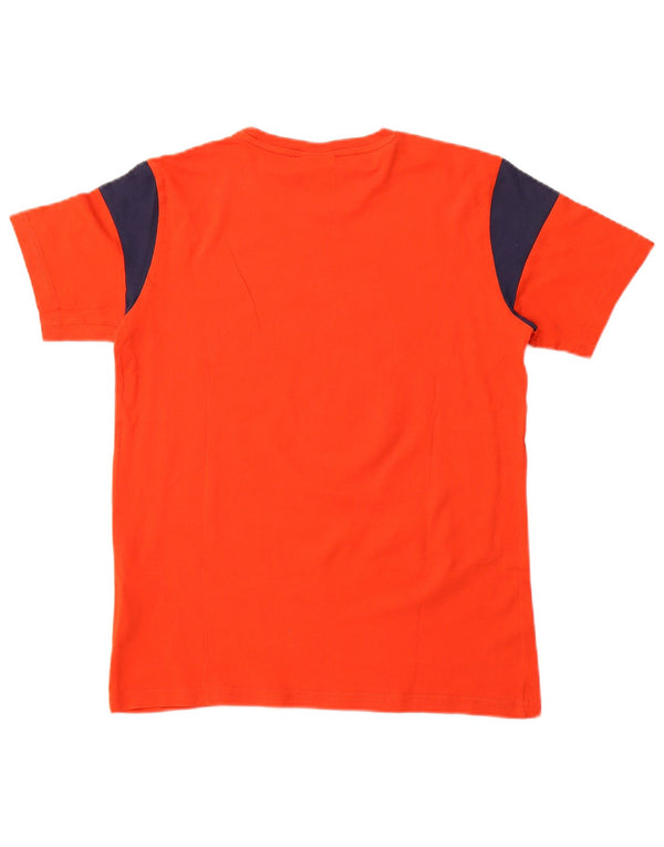 T-shirt grafica CHAMPION per ragazzi 13-14 anni XL in cotone color block arancione