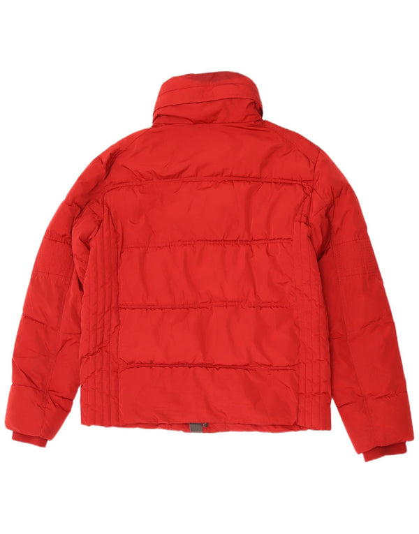Giacca imbottita con cappuccio da uomo Zara UK 44 2XL poliestere rosso