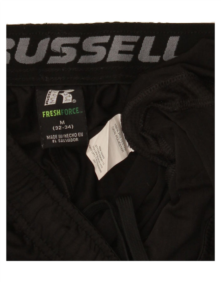 RUSSELL ATHLETIC Mens Sport Shorts Medium  Black Polyester Vintage Russell Athletic and Second-Hand Russell Athletic from Messina Hembry 