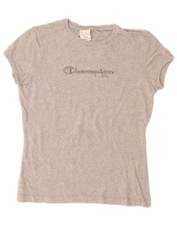 T-shirt grafica CHAMPION da donna Heritage Classics UK 12 Grigio medio