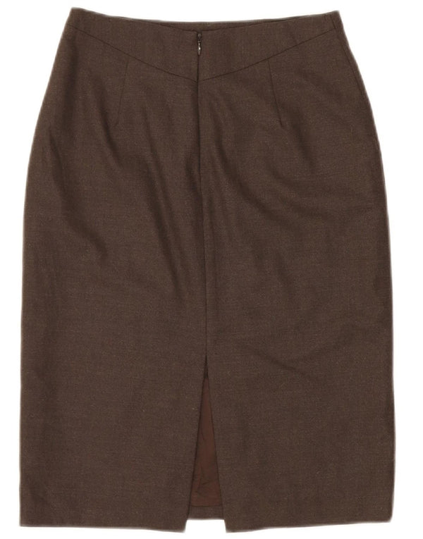 Gonna tubino da donna BANANA REPUBLIC US 0 XS W24 Lana marrone