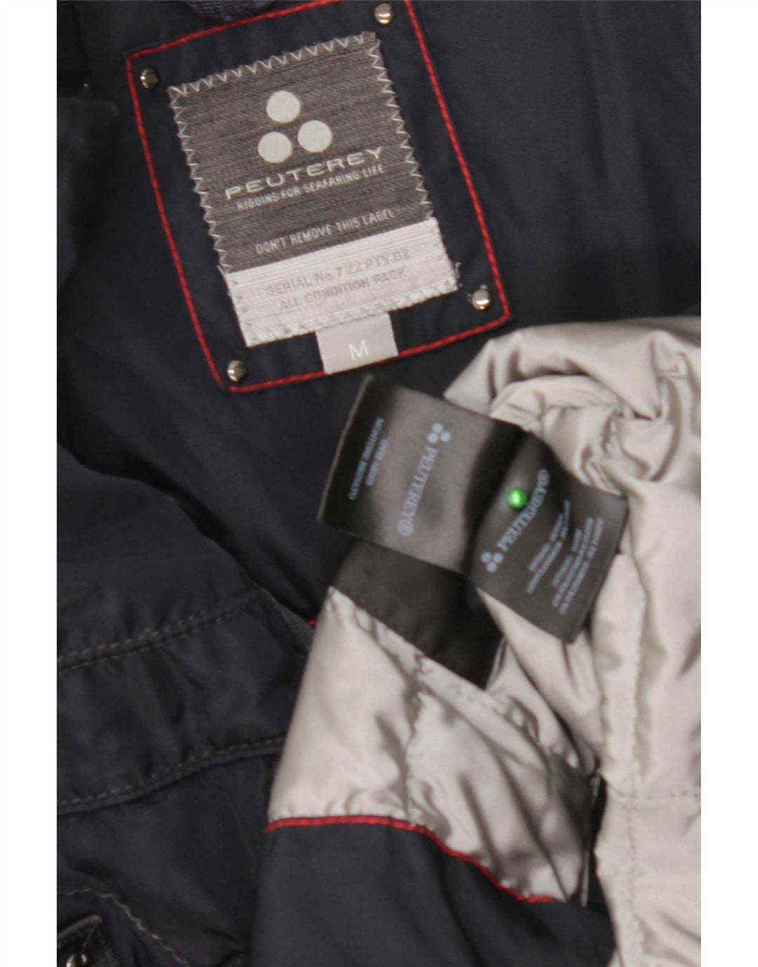 PEUTEREY Giacca multiuso da uomo UK 38 Medium Blu Navy Poliammide