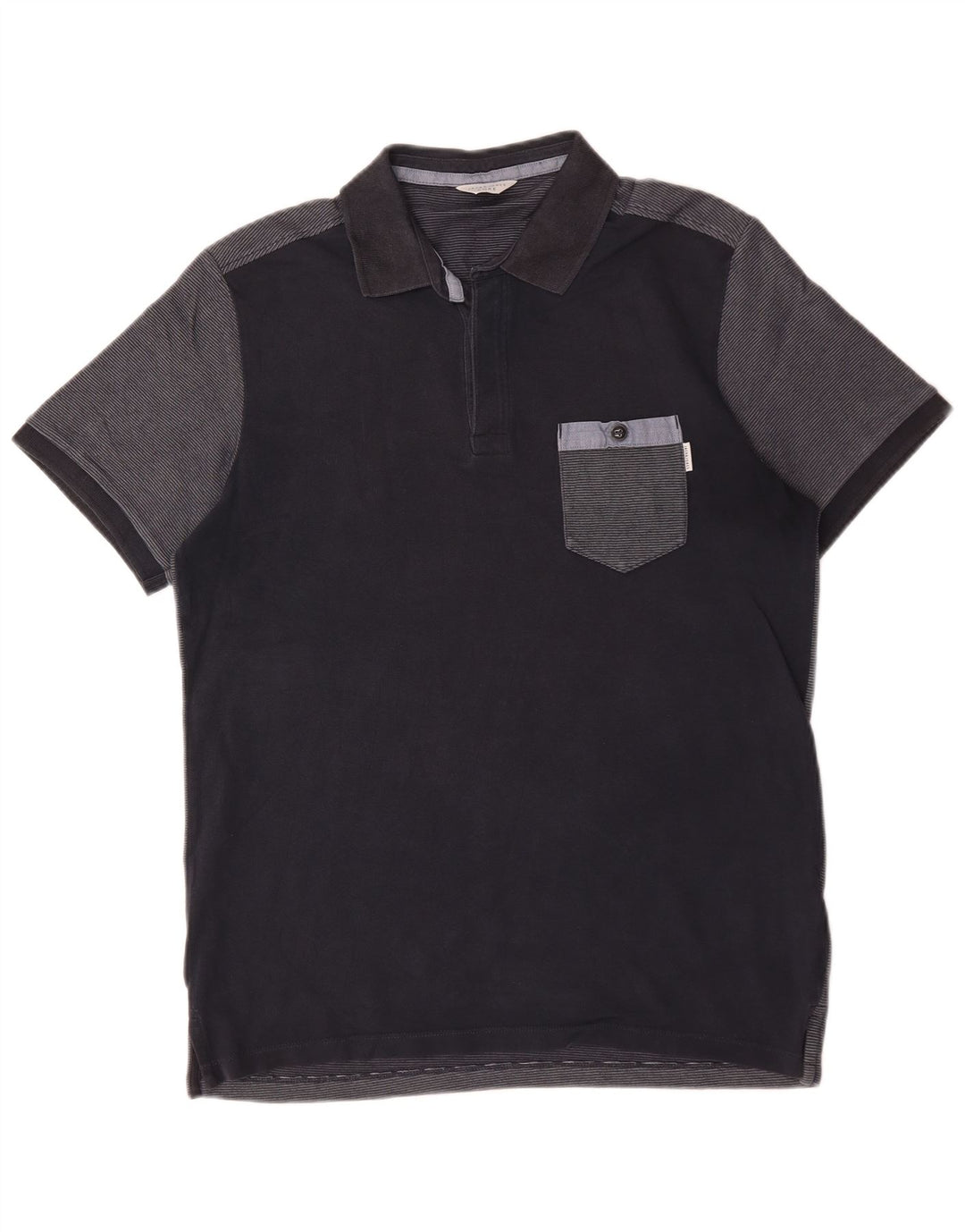 Polo da uomo Jack & Jones in cotone color block medio blu navy