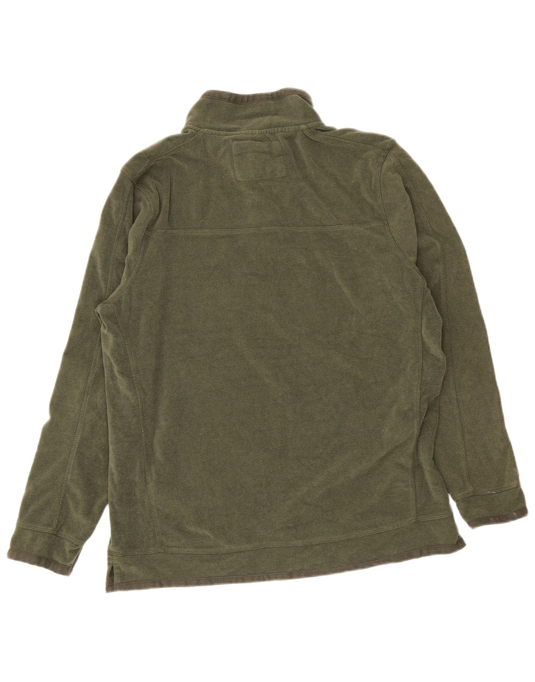Maglione in pile da uomo con collo con zip Weird Fish, grande poliestere verde