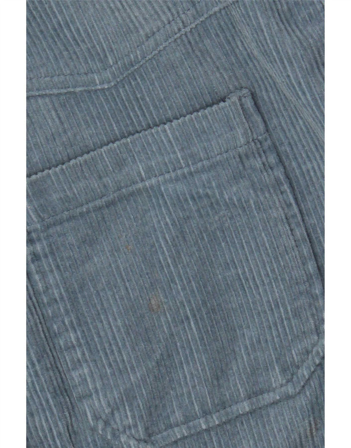 Camicia da donna in velluto a coste oversize Zara UK 14 Cotone blu medio