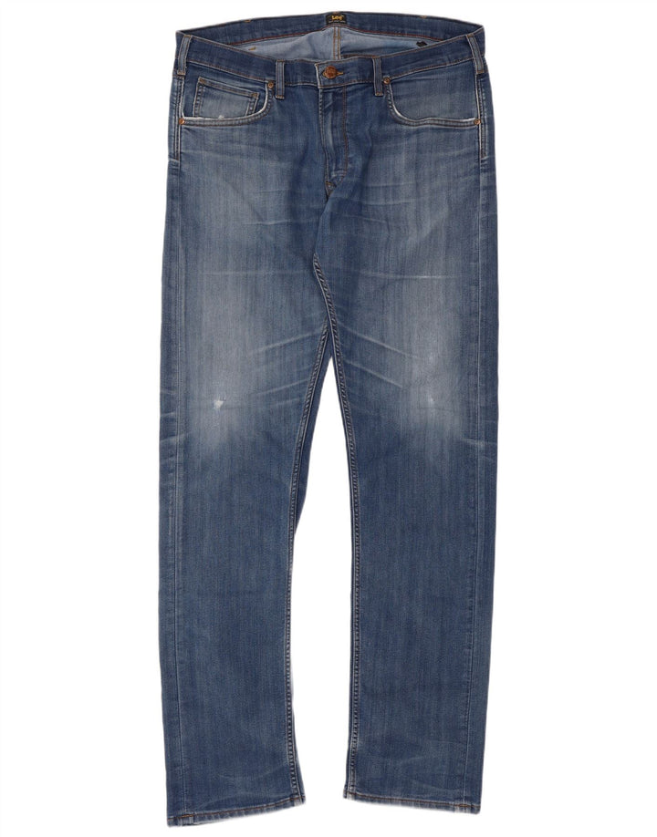Jeans dritti da uomo Lee W38 L36 cotone blu