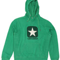 Felpa con cappuccio grafica da uomo Converse in cotone verde medio