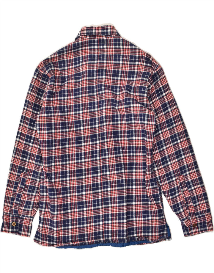 VINTAGE Mens Lumberjack Flannel Shirt Small Blue Check Cotton Vintage Vintage and Second-Hand Vintage from Messina Hembry 