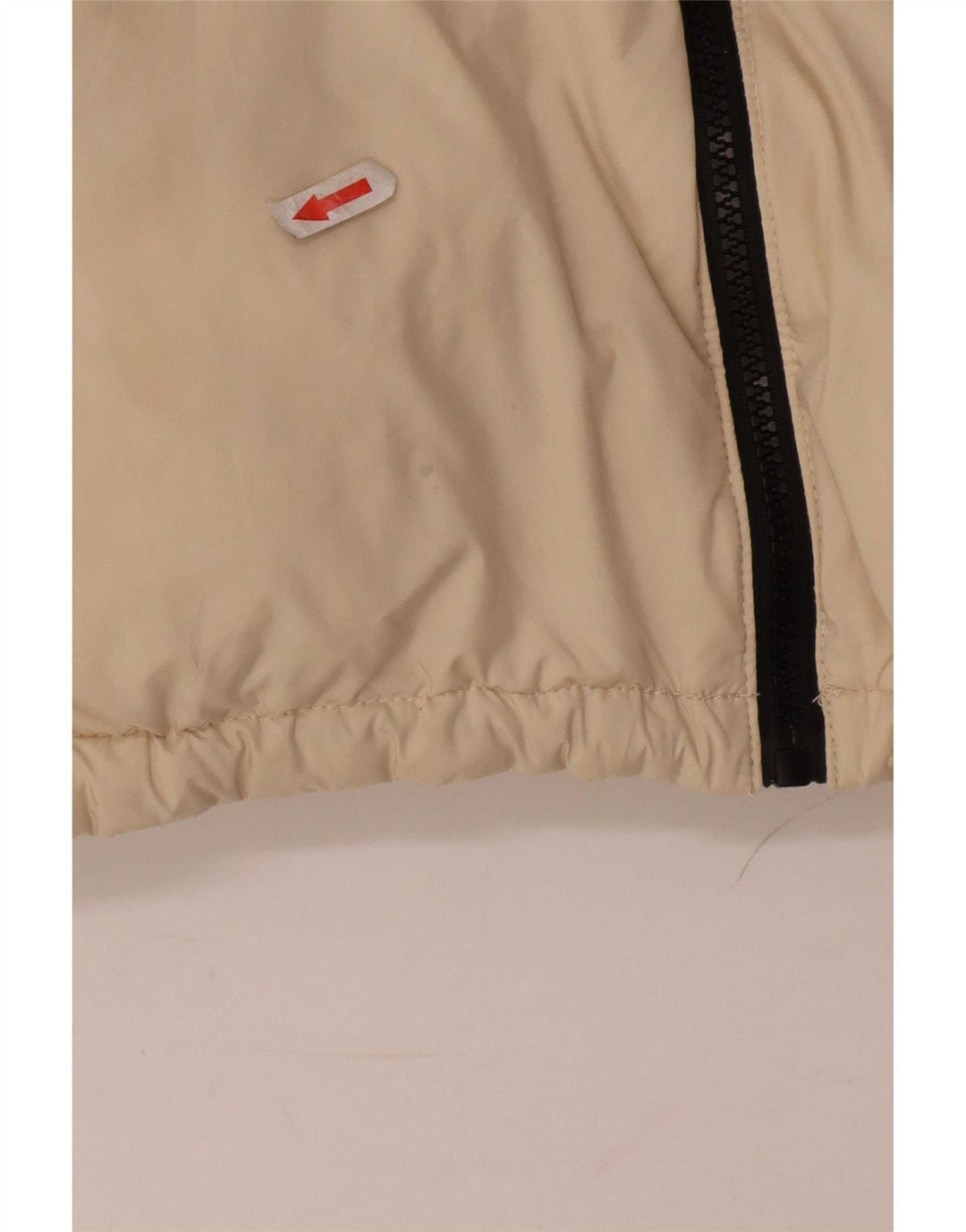 Giacca imbottita da donna Zara UK 16 grande poliestere bianco sporco