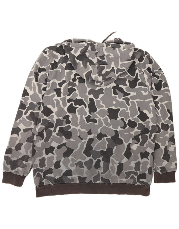Felpa con cappuccio da uomo Adidas Large grigia mimetica