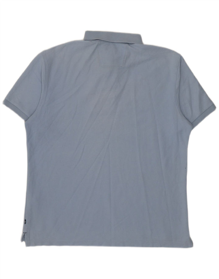 Polo da uomo Nautica grande in cotone blu