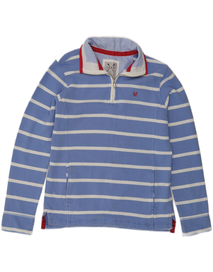Crew Clothing Felpa oversize da donna Maglione UK 10 Small Blue Striped