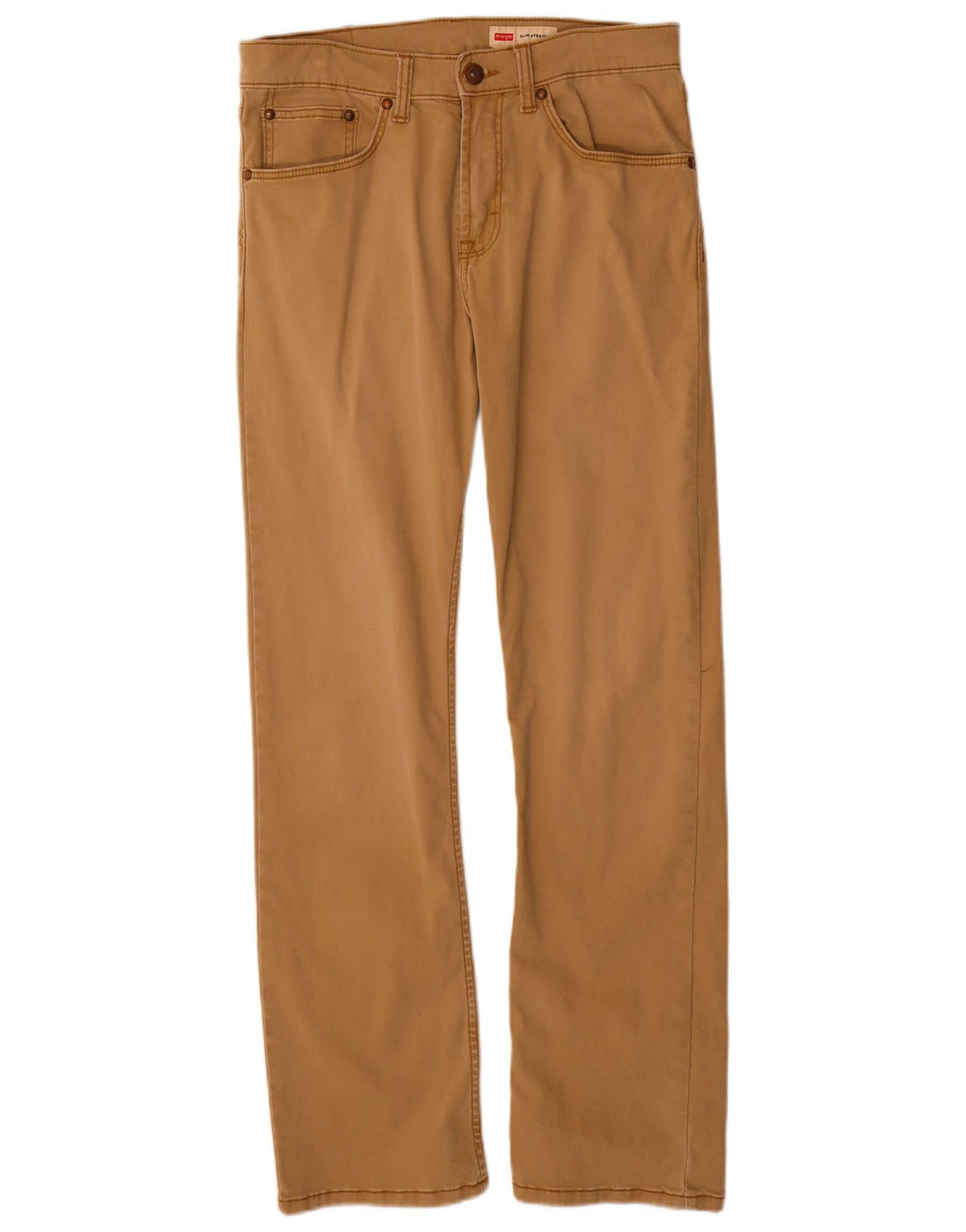 Pantaloni casual dritti da uomo Wrangler W30 L30 in cotone marrone
