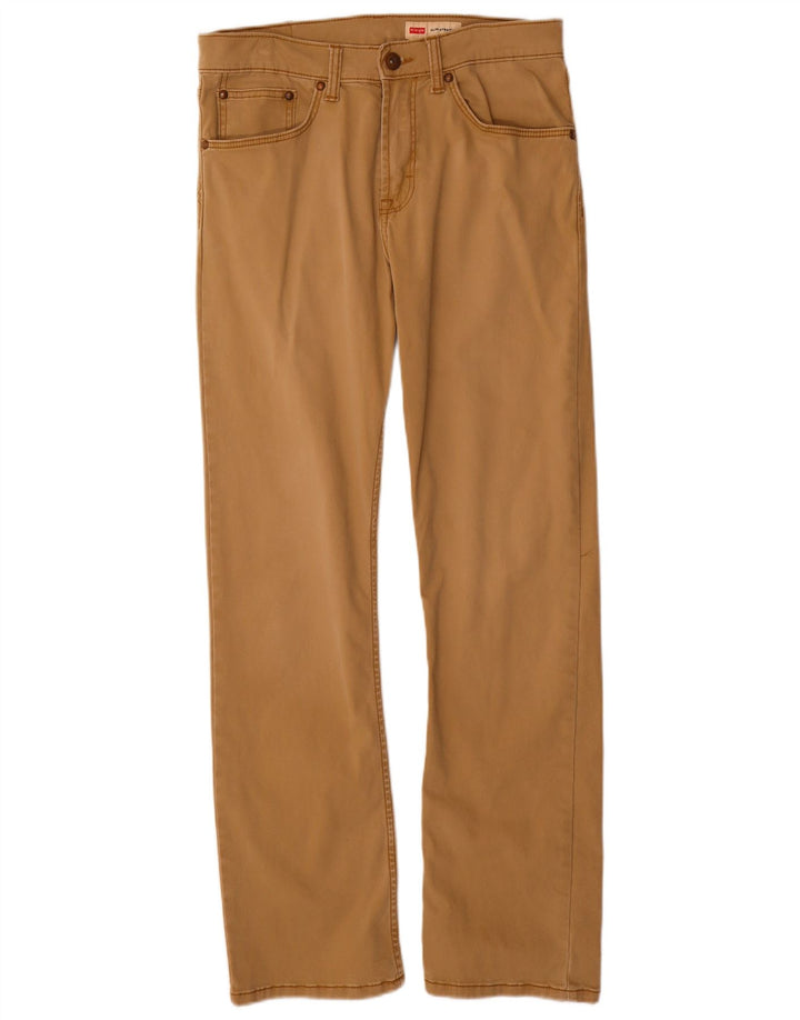 Pantaloni casual dritti da uomo Wrangler W30 L30 in cotone marrone