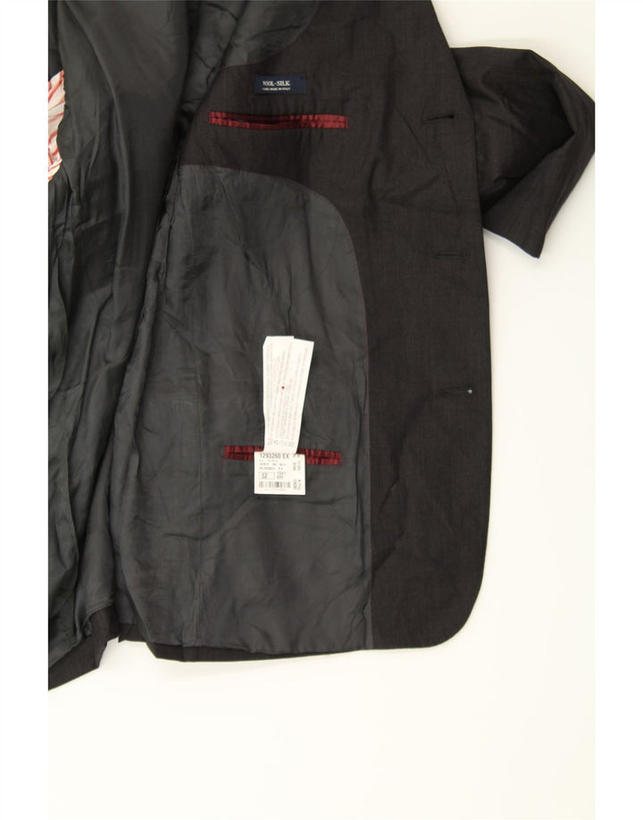 MASSIMO DUTTI Mens 3 Button Blazer Jacket IT 52 Large Black Vintage Massimo Dutti and Second-Hand Massimo Dutti from Messina Hembry 