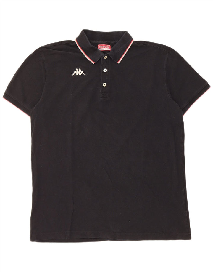 Polo Kappa Uomo 2XL Cotone Nero