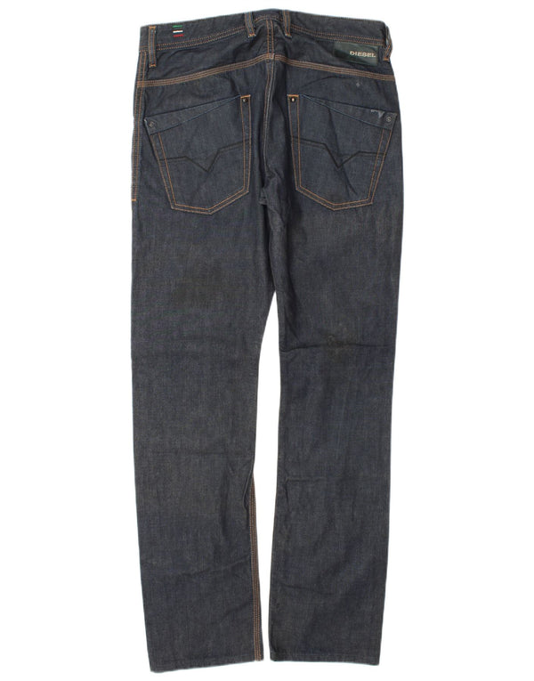Diesel Jeans Krooley Slim da uomo W30 L32 in cotone blu navy