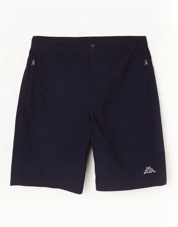 Pantaloncini Kappa Uomo Small W28 Blu Navy Poliestere