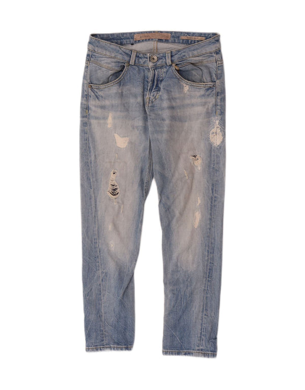 Jeans slim invecchiati Guess da donna W26 L24 cotone blu