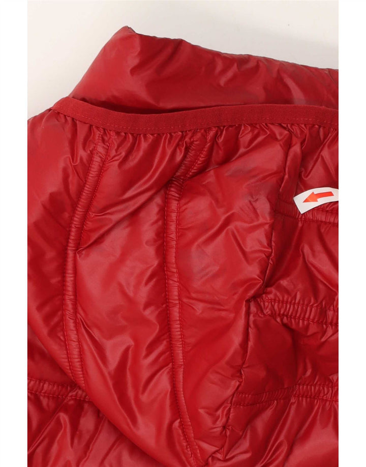 Giacca imbottita con cappuccio da donna Marks & Spencer UK 18 XL poliestere rosso