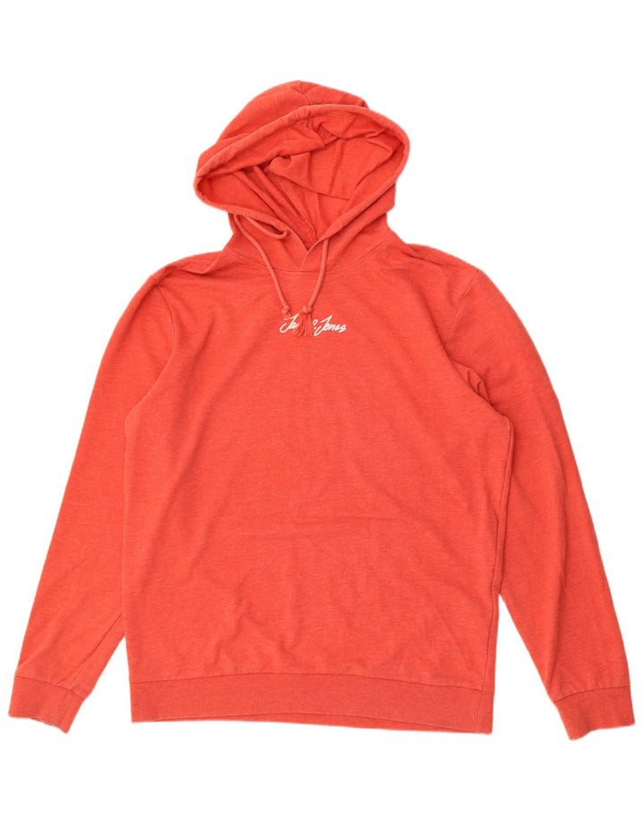 Jack & Jones Felpa con cappuccio da uomo XL Rosso Poliestere
