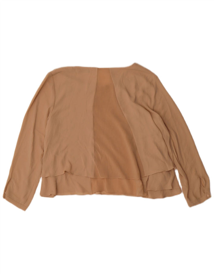 Camicetta da donna Zara UK 18 XL Beige poliestere
