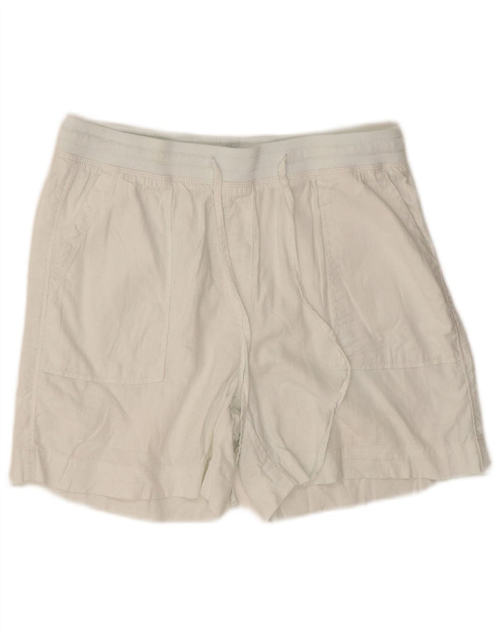 Pantaloncini chino da donna MARKS & SPENCER UK 10 Small W28 White Colourblock