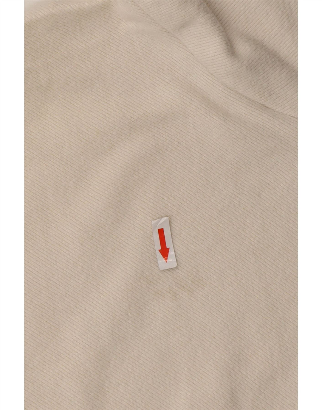 ZARA Maglione Corto Girocollo Corto da Donna Oversize UK 10 Piccolo Bianco