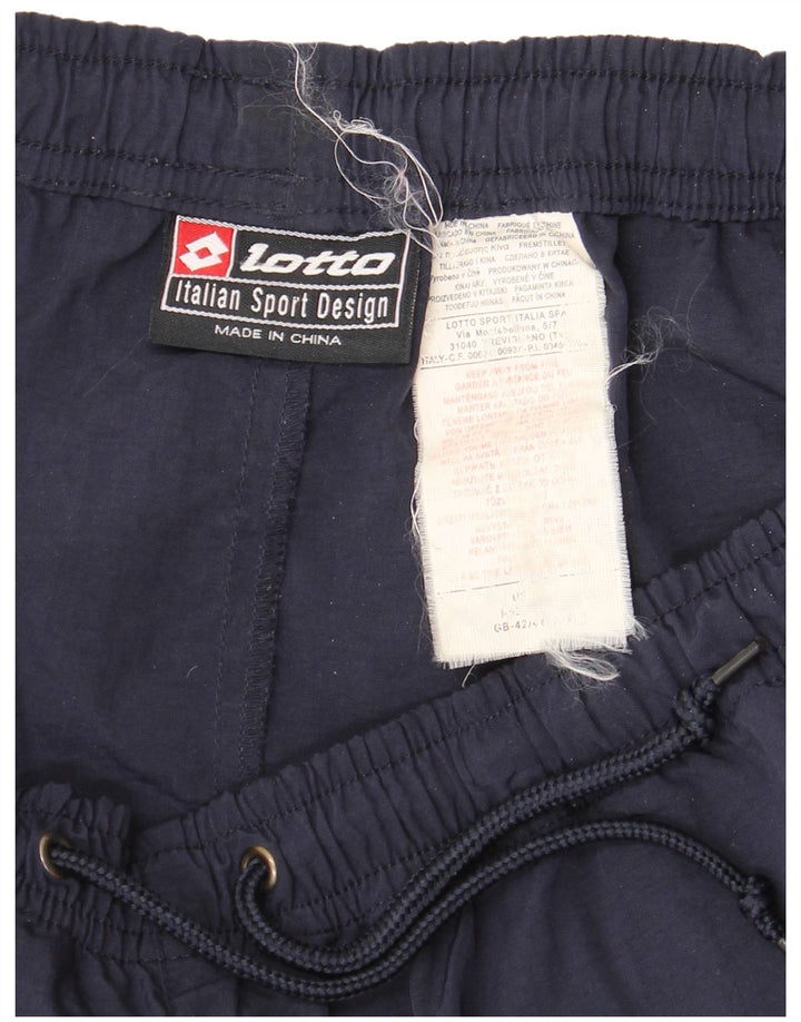 Pantaloncini sportivi da uomo Lotto UK 42/44 XL Blu navy in poliammide