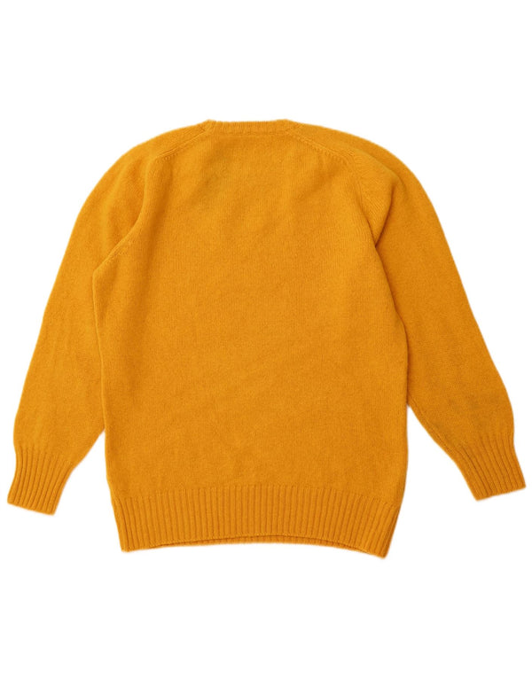 SERGIO TACCHINI Maglione girocollo da donna UK 14 Large Giallo