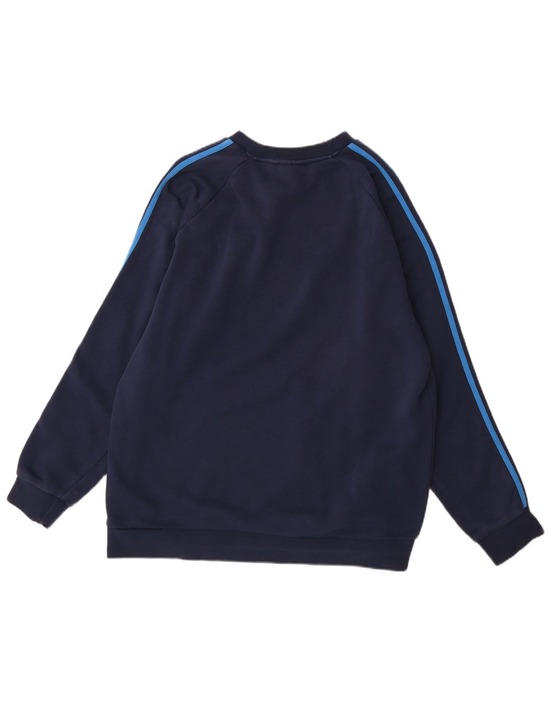 Felpa da uomo ADIDAS maglione grande in cotone blu navy
