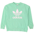 ADIDAS Womens Oversized Graphic Sweatshirt Jumper UK 12 Medium Green