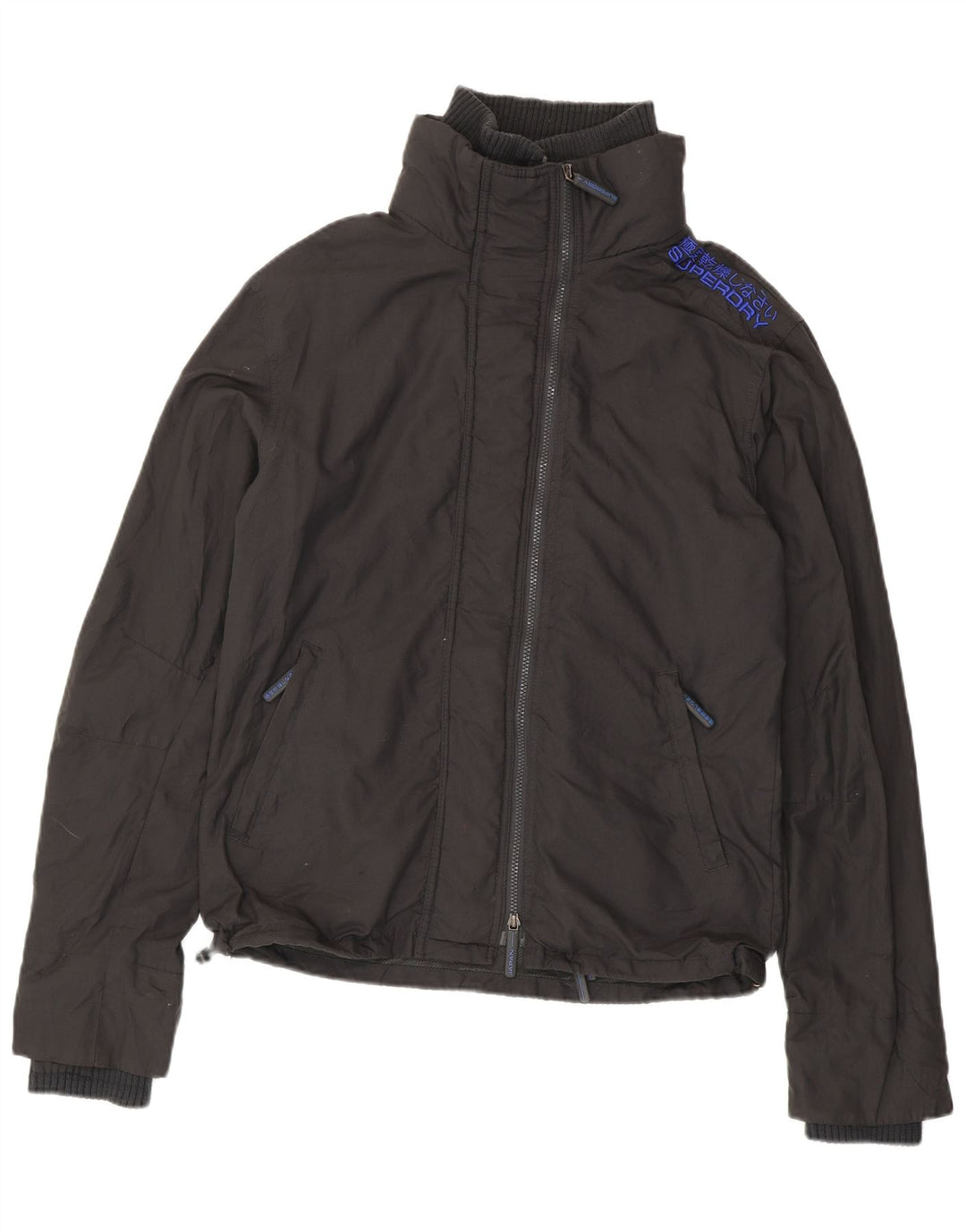 Giacca antipioggia da uomo Superdry UK 42 XL nylon grigio
