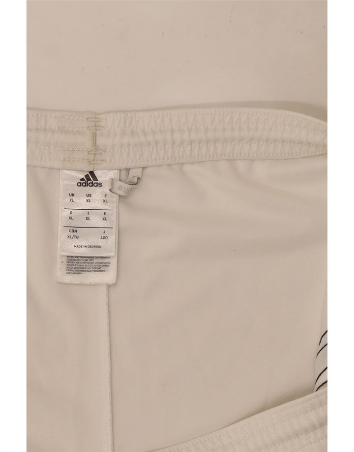 Pantaloncini sportivi Adidas Climalite da uomo XL poliestere bianco