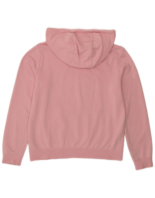Felpa con cappuccio oversize da donna Nike UK 10 piccola in cotone rosa