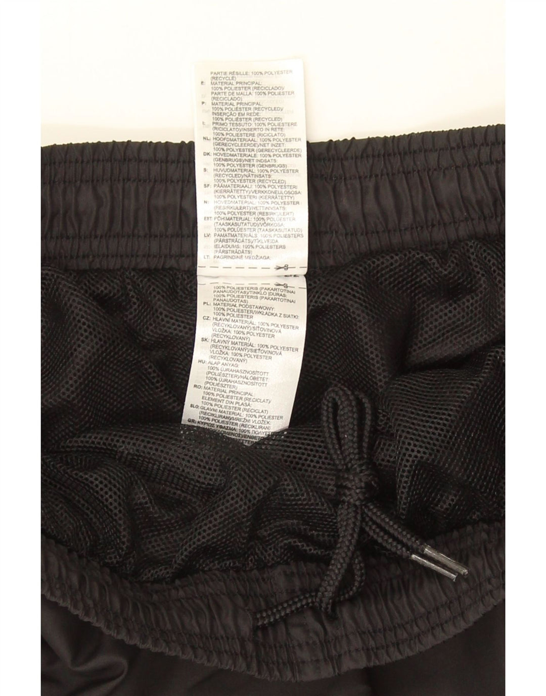 Pantaloncini sportivi da uomo ADIDAS grandi neri in poliestere