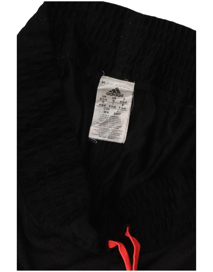Pantaloncini sportivi Adidas da donna UK 12/14 Medium Nero Colourblock Poliestere