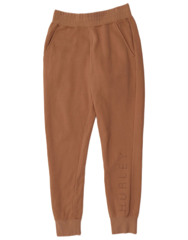 Pantaloni da tuta con grafica Hurley da uomo Joggers piccoli in cotone beige