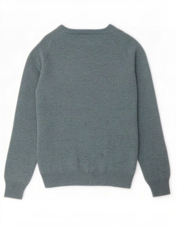 Maglione da uomo Marks & Spencer vestibilità regolare con scollo a barca piccolo blu