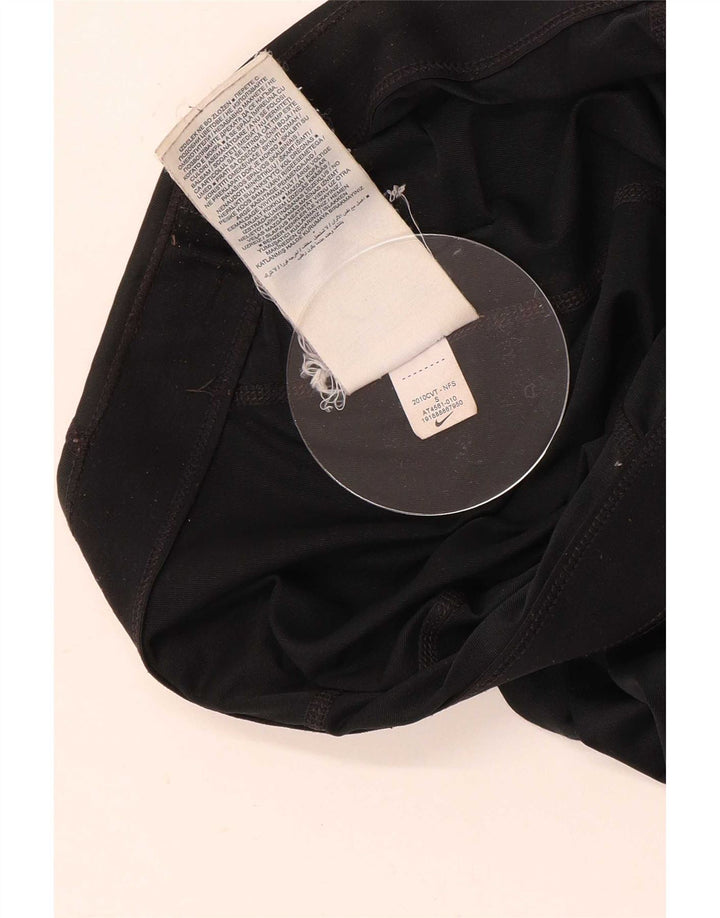 Leggings grafici da donna Nike UK 10 piccoli poliestere nero