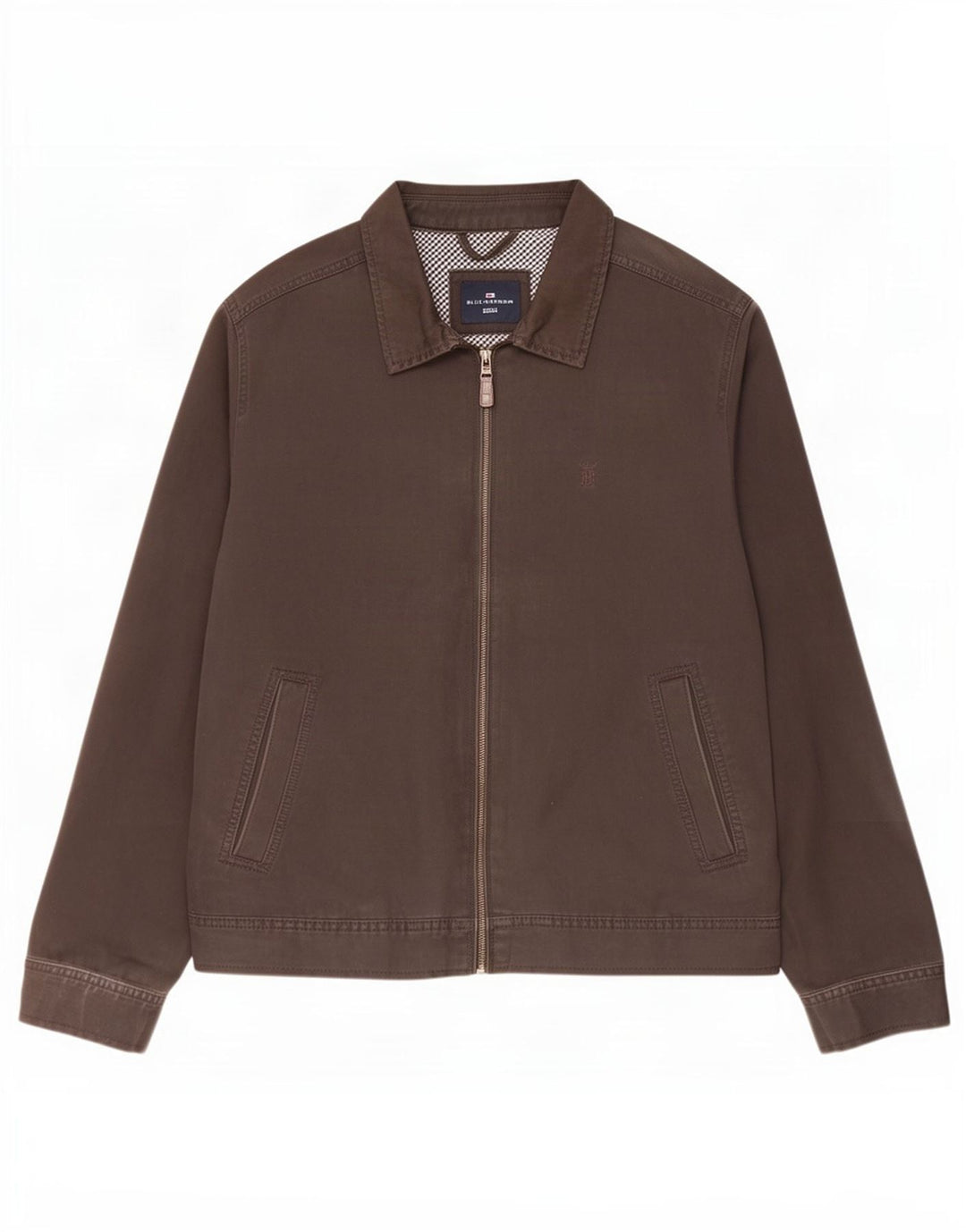 Giubbotto bomber da uomo Marks & Spencer Blue Harbour UK 40 grande cotone marrone